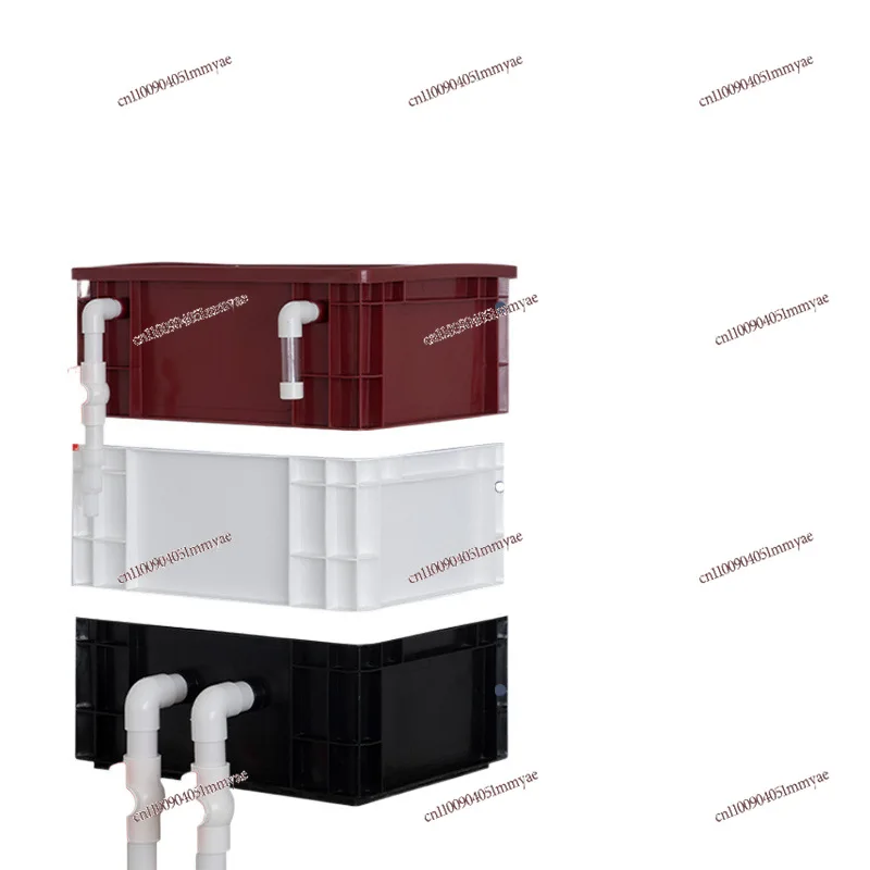 

Turnover Box Filter Fish Tank Fish Pond Filter Water Circulation System Upper Drip Flow Multifunctional Wet and Dry Separation