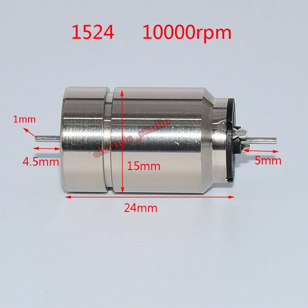 1PC 8mm 10mm 12mm 15mm 17mm 816 1020 1215 1725 7-pole Rotor DC 12V Dual Shaft Coreless Motor For Rail Train Model