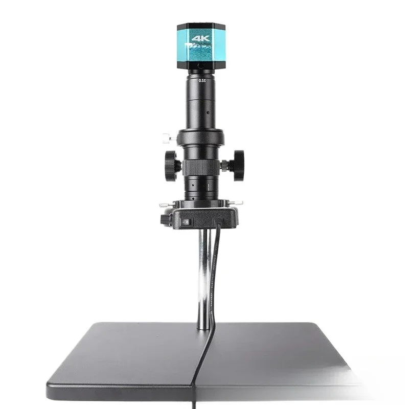 Large base industrial electron microscope, photography and video, circuit board inspection and maintenance 4K photography
