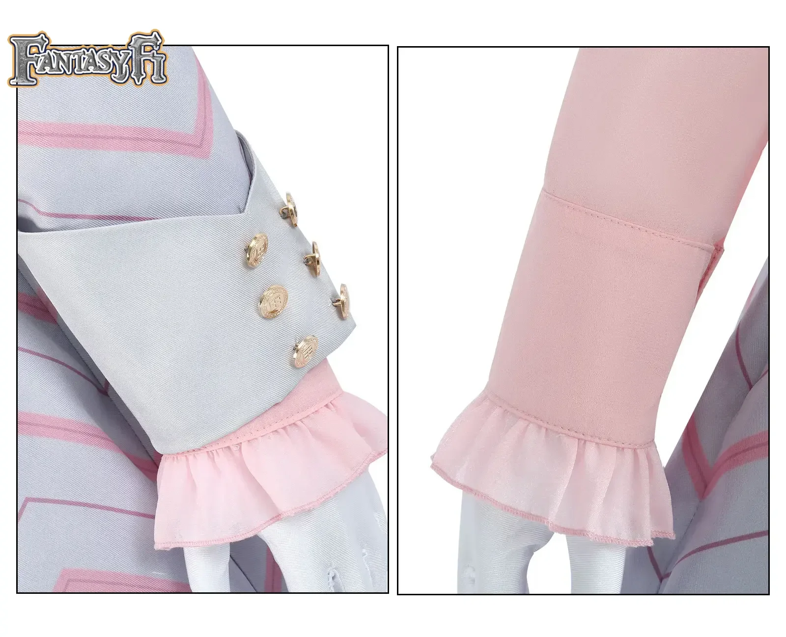 女性のハロウィーンパーティーのコスプレ衣装,赤い縞模様のコート,スカート,ピンクのシャツ,ロールプレイングスーツ