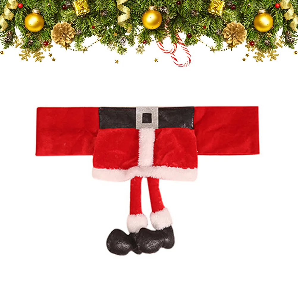 Housse de chaise de Noël festive, protège-chaise de salle à manger pour les fêtes, tissu extensible pour la maison, le restaurant, le supermarché, ambiance chaleureuse