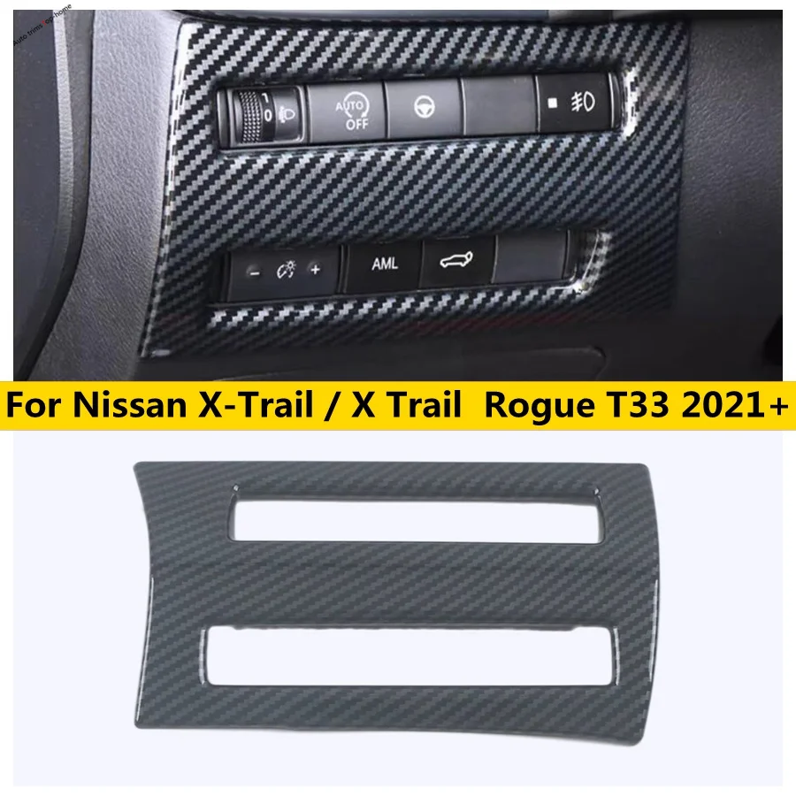 

ABS Head Light Lamp Control Switch Sequin Adjust Cover Trim For Nissan X-Trail / X Trail Rogue T33 2021 - 2024 Car Accessories