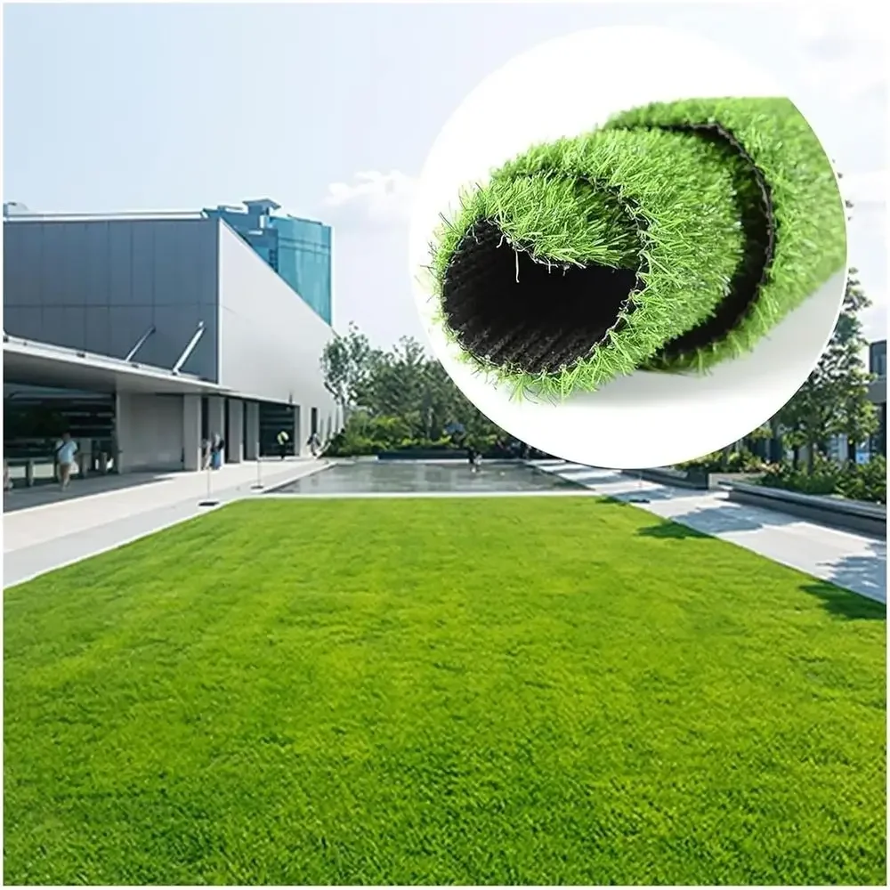 Green 3cm Artificial Grass Turf, Outdoor and Indoor, Cuttable with Drainage, 120x3cm Thick