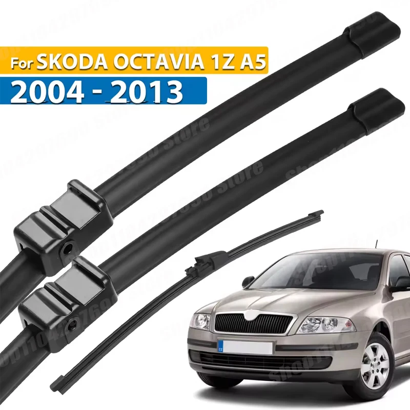 

Wiper Front & Rear Wiper Blades For Skoda Octavia A5 1Z 2004 - 2011 Combi & Hatchback Windshield Windscreen 24"+19"+16"
