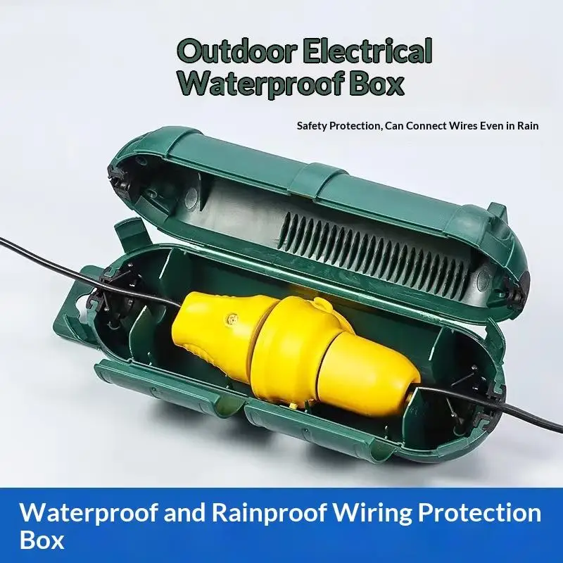 Outdoor Waterproof Electrical Junction Box Dustproof Weatherproof Wire Connection Shell Garden Construction Wiring Case