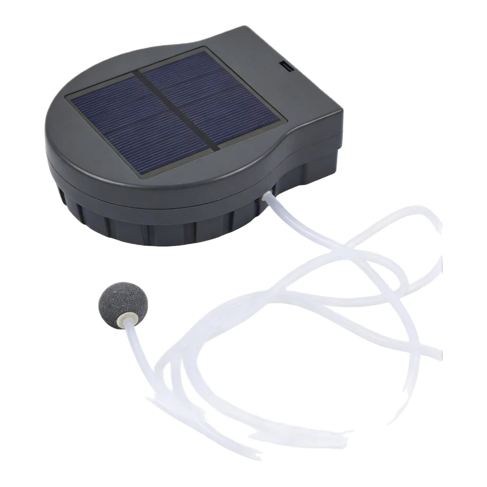 Solar Oxygen Pump for Ponds with Rechargeable Battery and Aerator Suitable for Aquarium and Fish Transport Oxygen Support