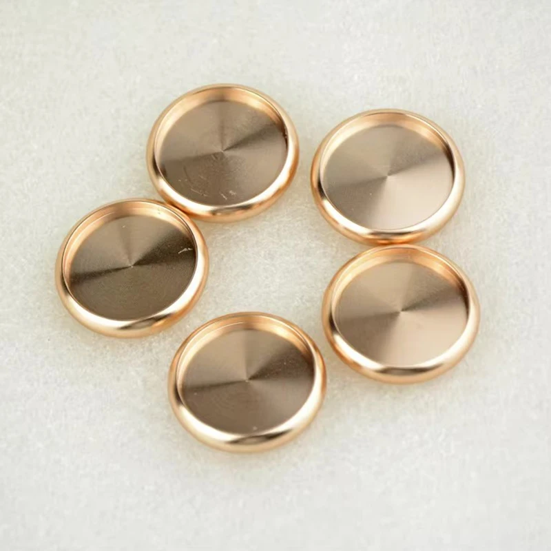 6pcs 38mm Book Binding Supplies Aluminum Binding Discs Mushroom Hole Binder with Metal Disc Binding Loose-leaf Ring Buckle