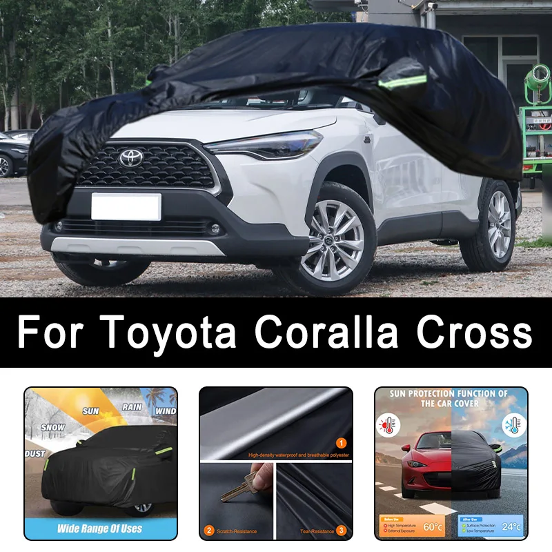 

For Toyota Coralla Cross All-Weather Car Covers 6-in-1 Waterproof Dustproof UV Proof Snowproof Scratch Resistant Protection