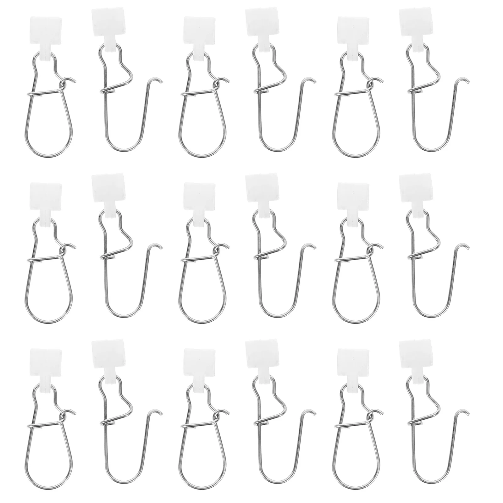 

25pcs Reinforced Staple Connector Fishing Sinker Slider Hook Line Snap Metal Fishhook Sinker Buckle Locking Fishing Tackle