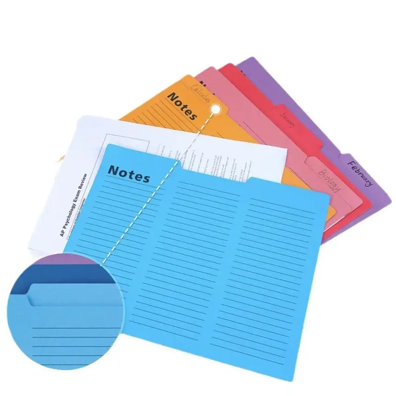 Colored Folder Colorful File Folders File Storage Organizer Colored Folders For Files Letters