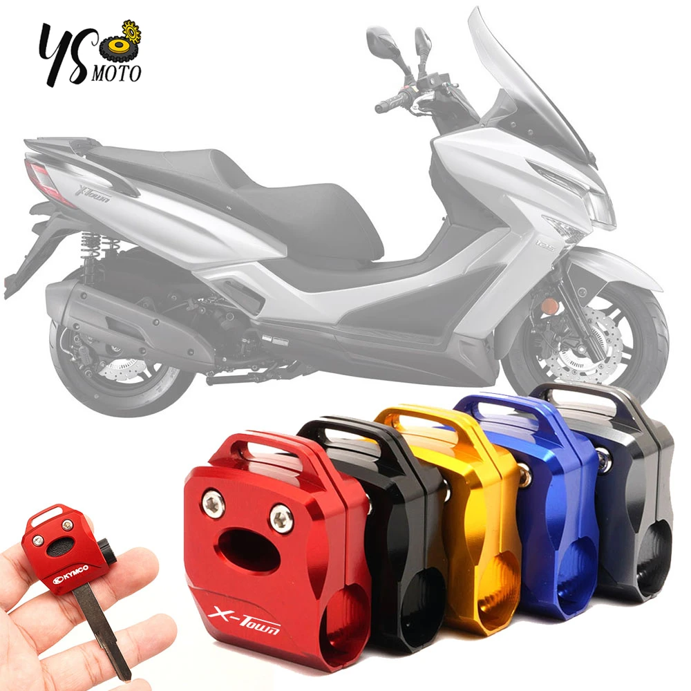 For KYMCO X-Town 300i X-Town 250i X-TOWN 125 250 300 Motorcycle CNC Key Protection Shell Cover keychain Key Ring accessories