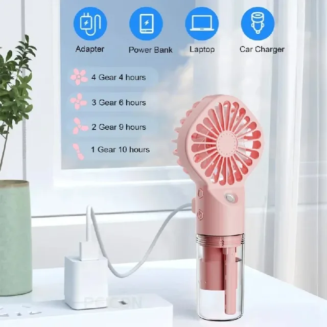 1pc Portable Handheld Spray Fan,Water Spray Mist Fan,Student Dormitory Mini Fan,Summer Supplies, Cooling Tools,Outdoor Small Fan 5 1pc Portable Handheld Spray Fan,Water Spray Mist Fan,Student Dormitory Mini Fan,Summer Supplies, Cooling Tools,Outdoor Small Fan 5