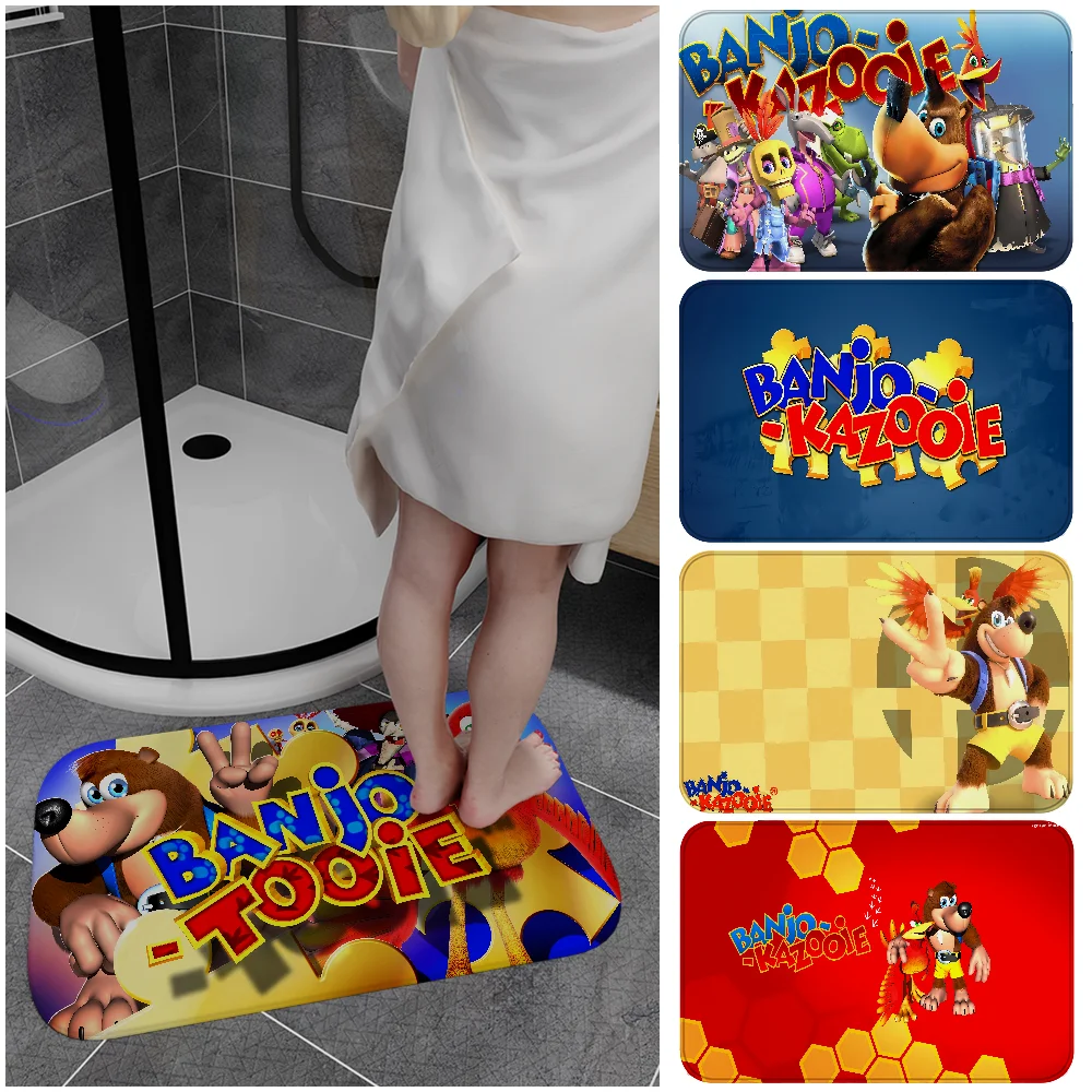 Banjo Kazooie Floor Mat Rectangle Anti-slip Home Soft Badmat Front Door Indoor Outdoor Mat Hotel Decor Mat