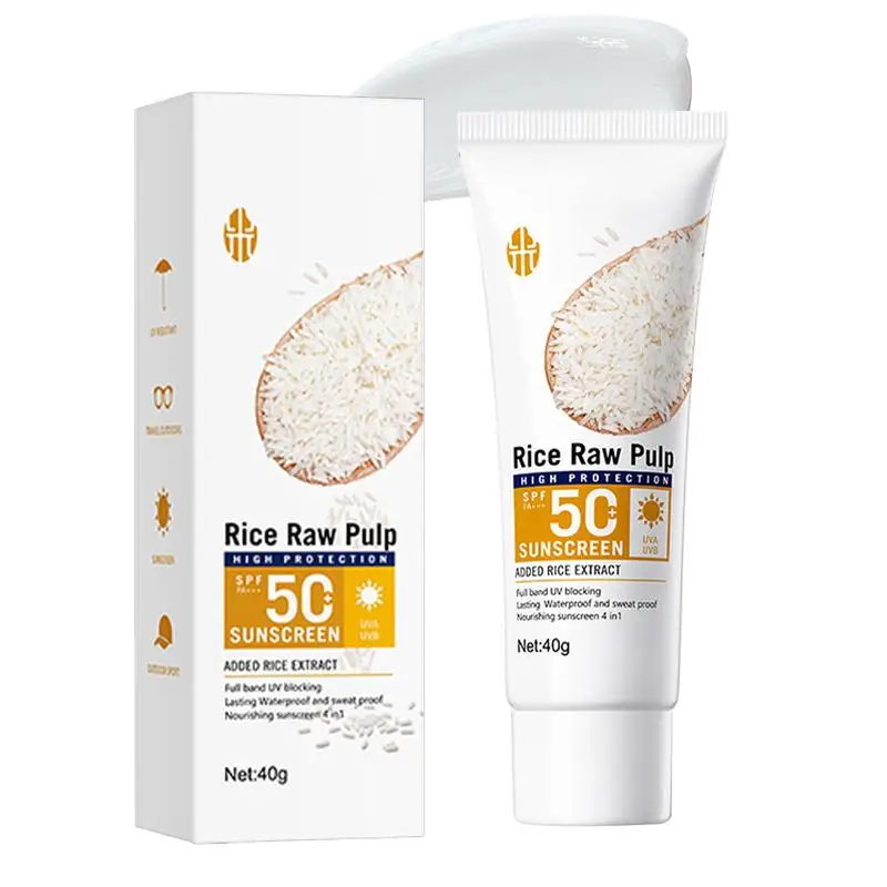 40g Multiple Protection Sunscreen For Face UV Protector Cream SPF50+ Sunscreen Face Moisturizer Waterproof Sunscreen Travel