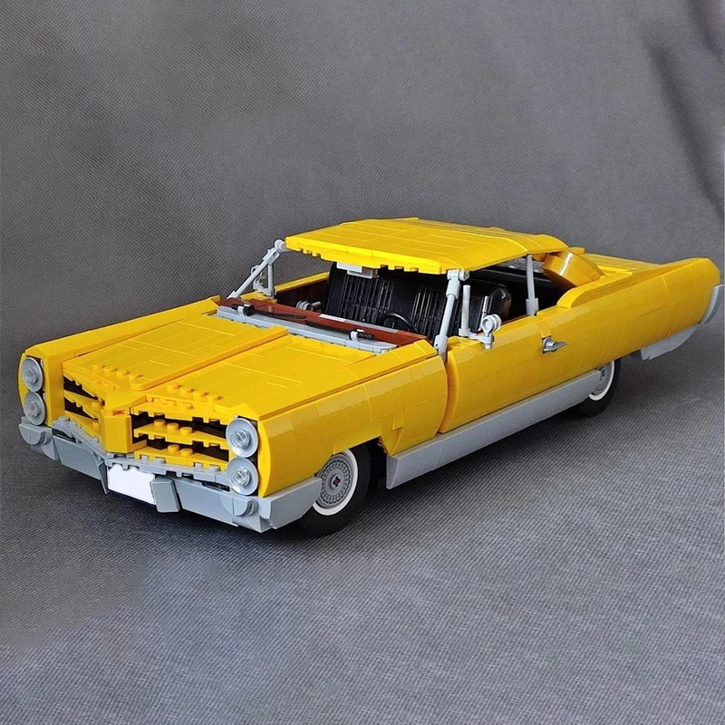 1661 Uds. MOC Pontiac Bonneville Creator modelo especializado bloques de construcción juguetes de arquitectura DIY regalos creativos de Navidad Idea ladrillo