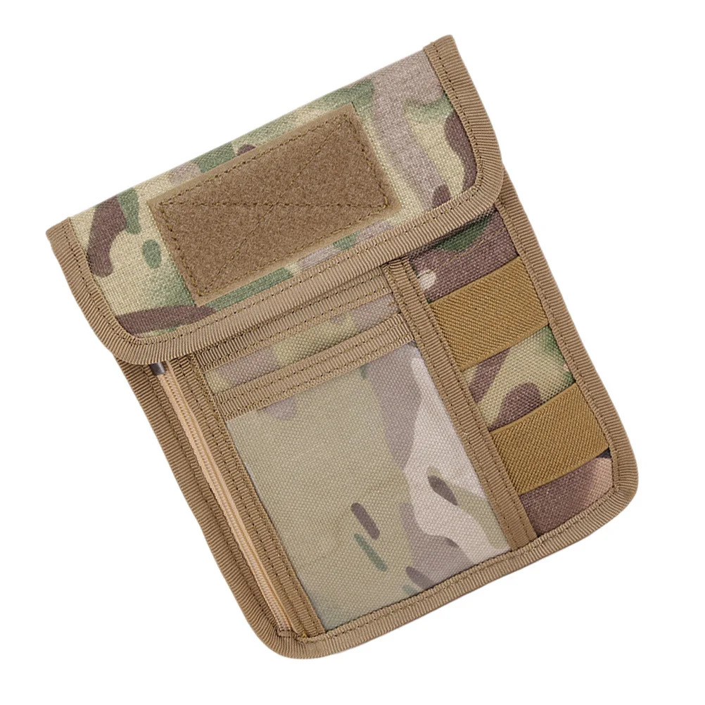 

1Pcs Outdoor Camouflage Credential Pouch Durable Cards Bag Portable Multi-Function Phone Holder for Hiking Cycling Walking