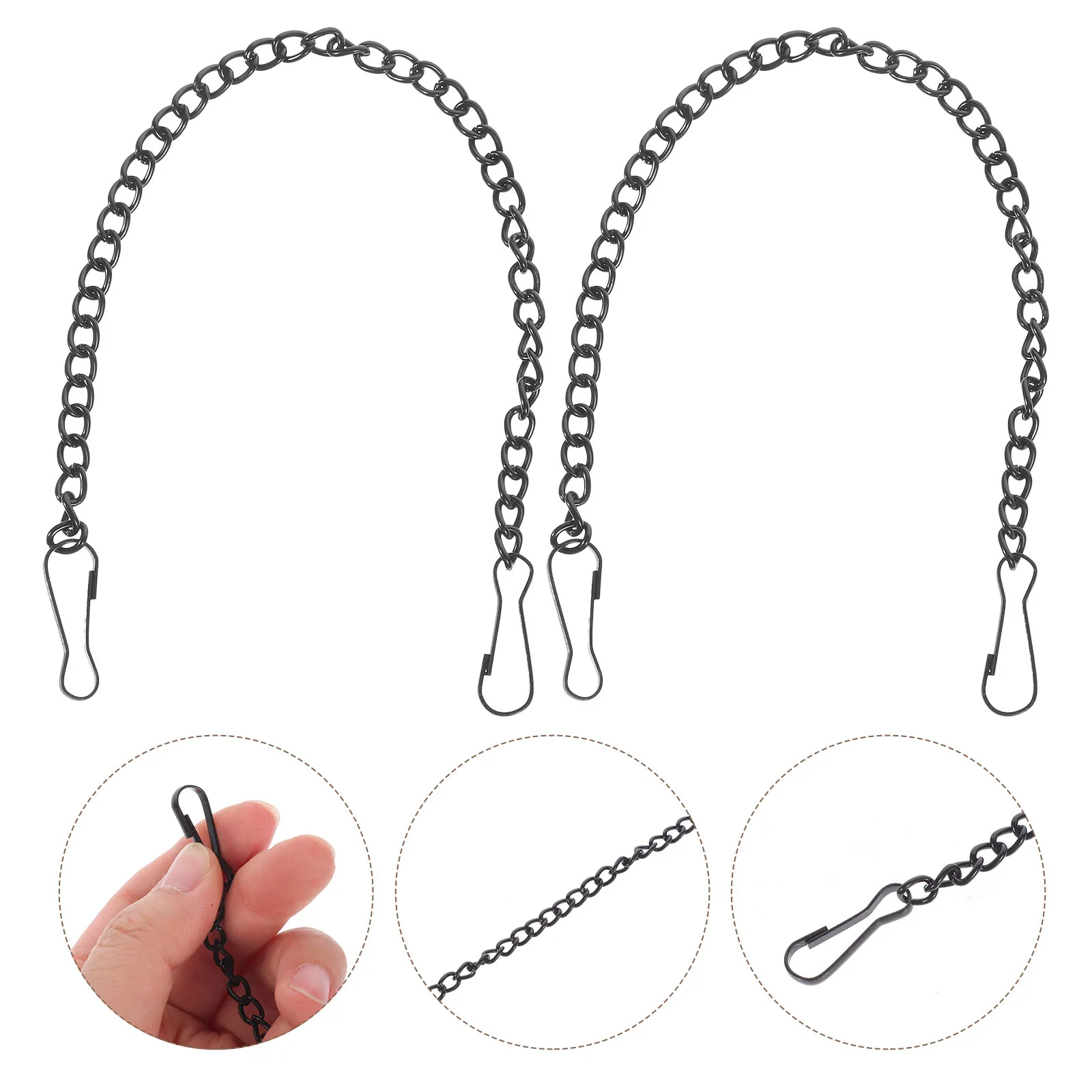 

10 Pcs Chain 1 2mm 20cm Metal Hanging Chains for Plant Billboards Decor Hooks Hardware Accessories