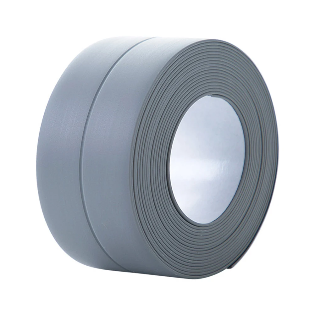 

4PCS Bathroom Kitchen Sink Waterproof Tape - Self-adhesive Pool Crevice Strip Self-adhesive Toilet Seal Decal - 3.2m x 3.8cm (Gr
