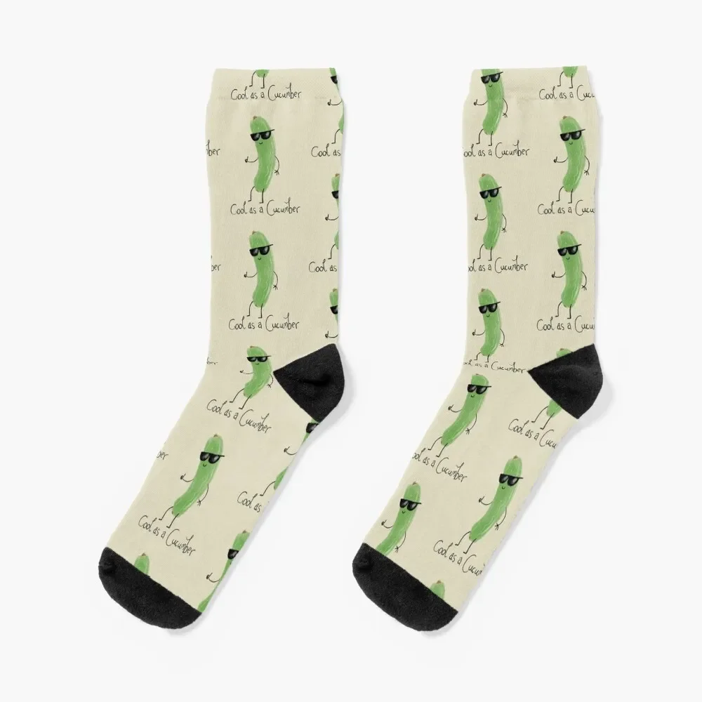 

Cool as a cucumber Socks Men's colored bright garter Woman Socks Men's