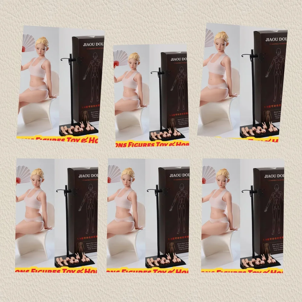 JIAOU JOQ-20C 1/6 Beautiful Buttocks Muscular Legs Seamless Body with Detachable Feet 12'' Flexible Female Soldier Action Figure