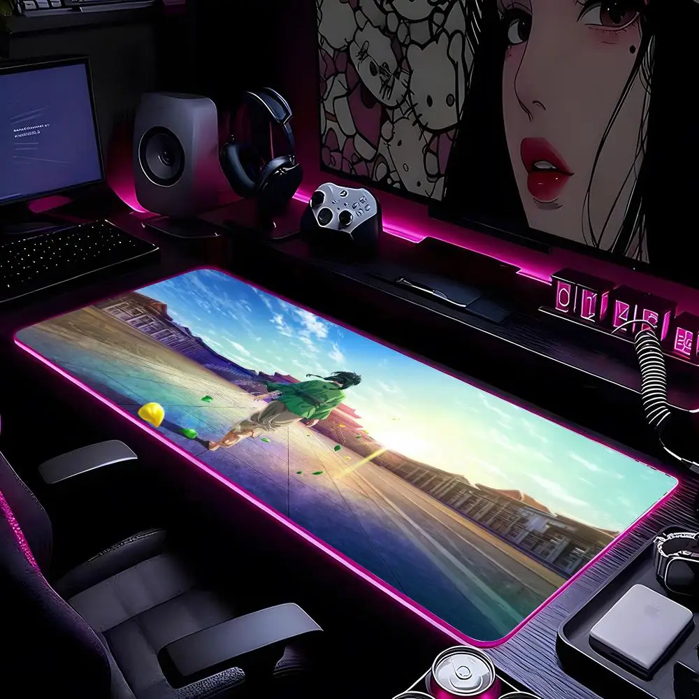 The Apothecary Diaries Maomao Mouse Pads Mousepad HD Printing Computer Gamers Locking Edge Non-slip RGB Mouse Pad XXL90x40cm Key