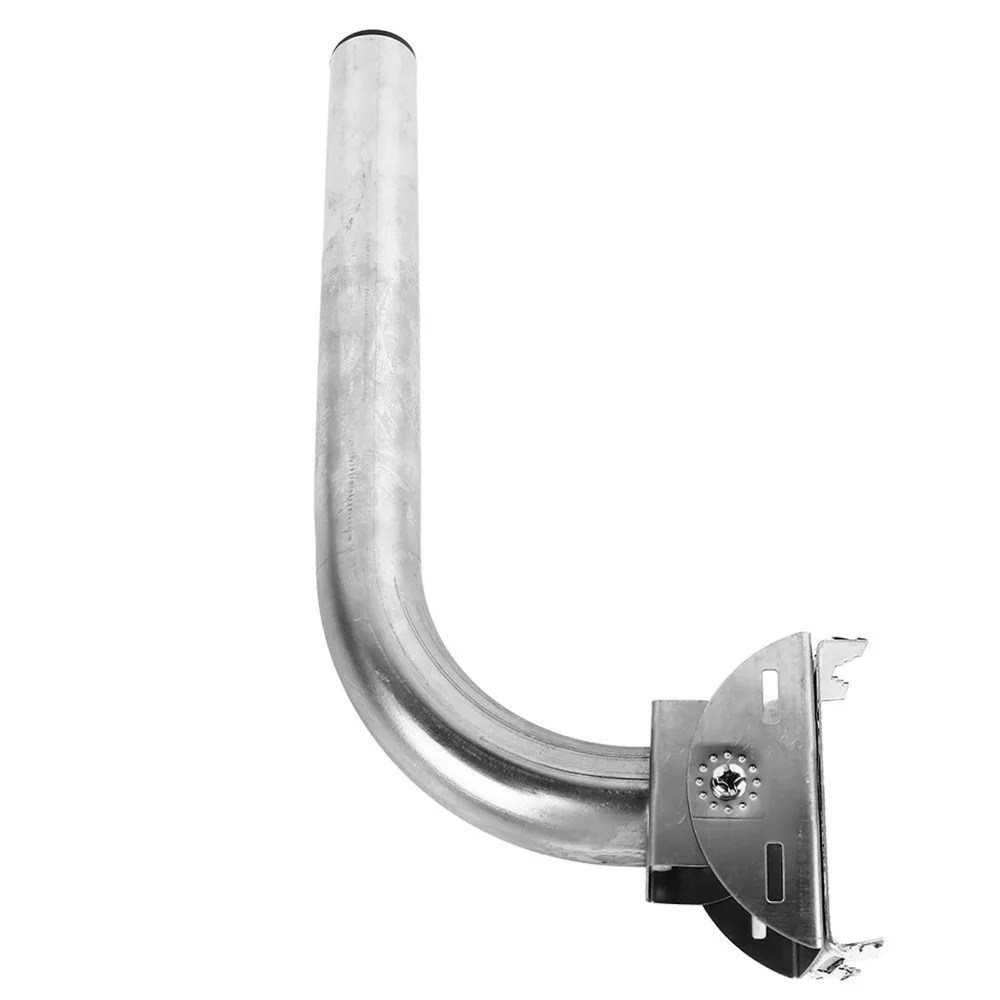 Pole and Wall-Mounted Weather Station Mounting Pole Adjustable Solid J-Pole Antenna Mast Wall Mount Bracket TV Antennas