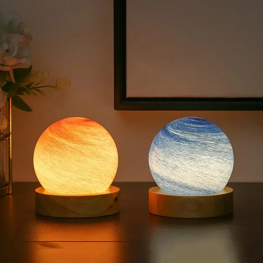 Practical Ambient Light ABS Night Light Planet Design Create Atmosphere Unique Glowing Planetary LED Night Light