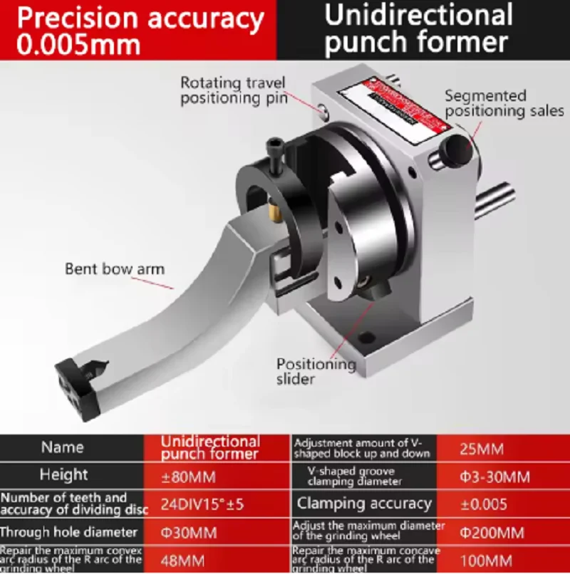 One Way Punch Forming Device High Precision Punch Grinding Machine Punch Former with Accuracy Within 0.005mm