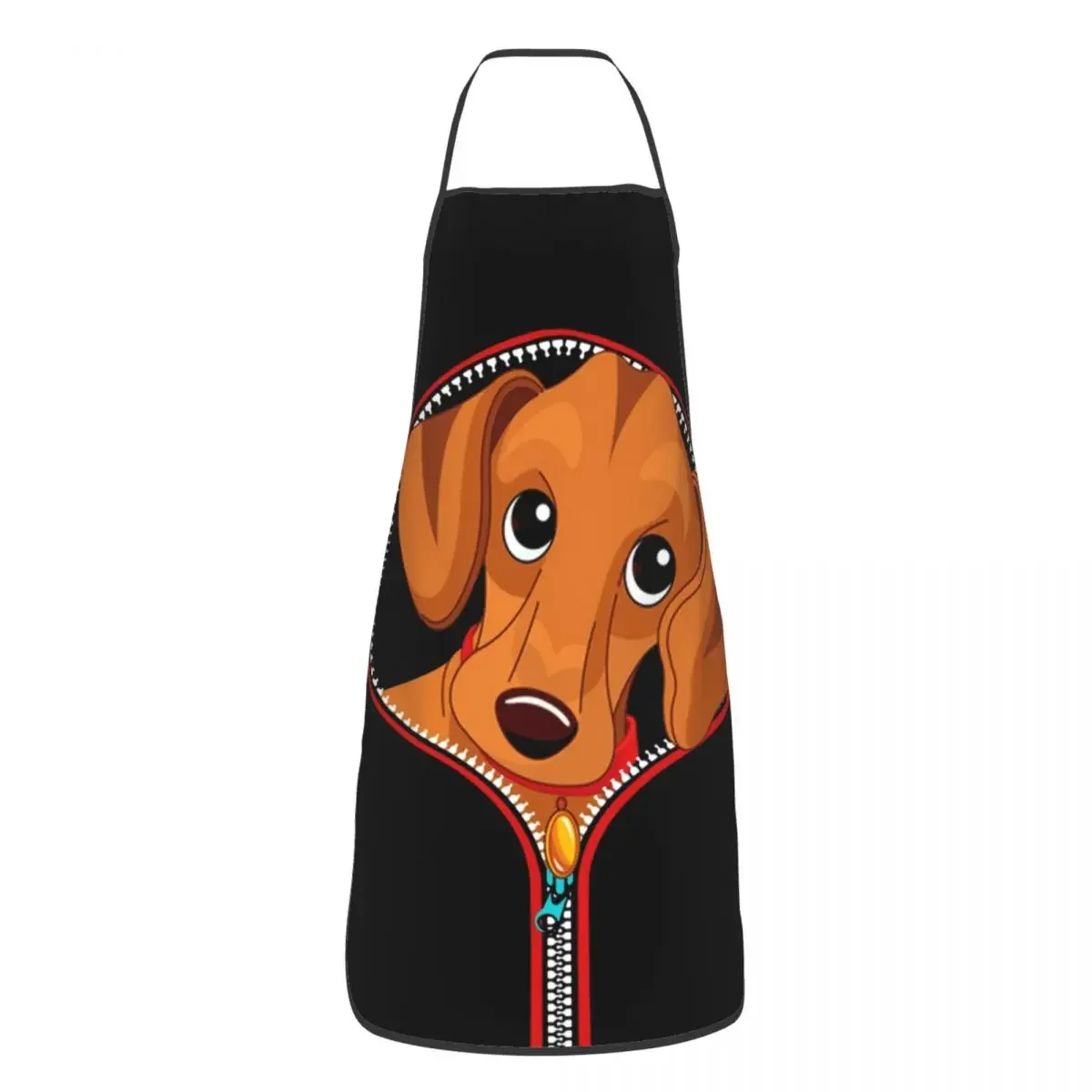 Delantales de Dachshund con babero personalizados para hombres y mujeres, Unisex, Adulto, Chef, cocina, Dackel, salchicha, perro, Tablier, pintura de cocina