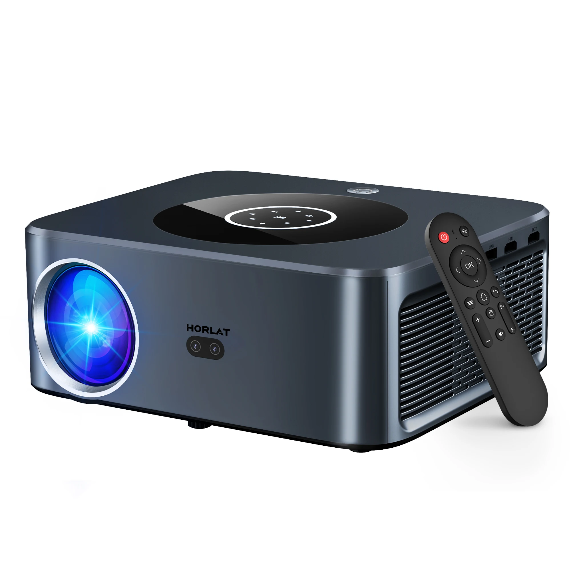 

HORLAT ЖК-проектор Android, 25000 люмен, светодиодный 4K, умный домашний кинотеатр, Full HD, автофокус, родной 1080P, Bluetooth, 5G, Wi-Fi, видеопроектор