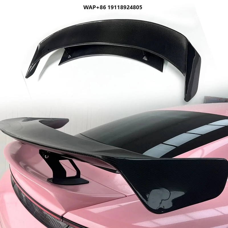 

For Taycan upgrade Weissach Style GT Wing Spoiler Body Kits FULL Carbon Rear Wing for Taycan (replace original panel)