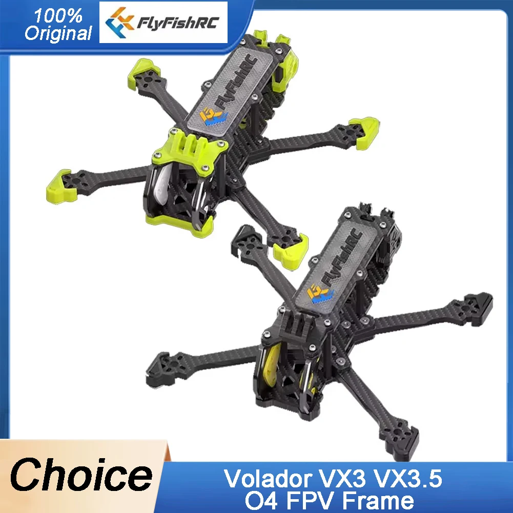 

FlyFishRC Volador VX3 VX3.5 O4 FPV Frame 3inch 3.5inch Compatible with DJI O4 Air Unit For FPV RC Freestyle Quadcopter Kit