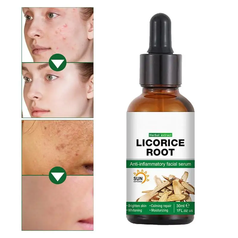 Licorice Root Liquid Drops Natural Moisturizing Facial Oils For Pimple Repair & Fading Marks Reduces Redness And Skin Particles