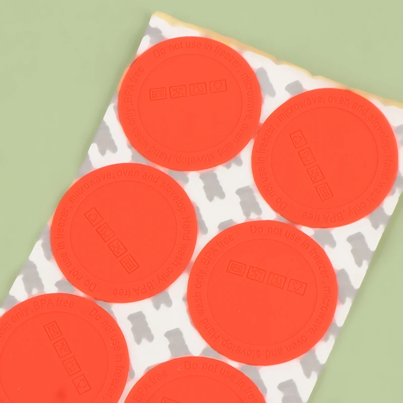 10Pcs Rubber Self Adhesive Bottoms For Tumblers Insulated Cup Rubber Non-slip Pad 56mm