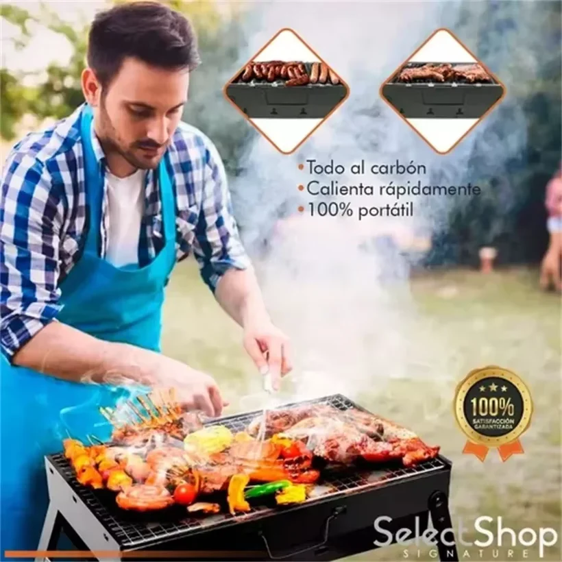 Portable BBQ Charcoal Grill St - Camping Cooking Kits recension och pris