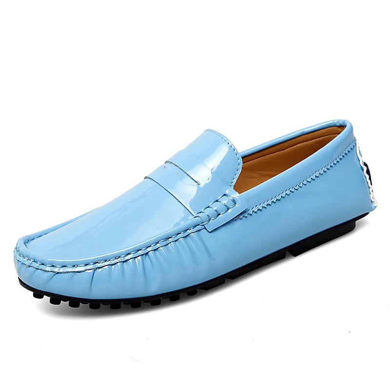 

Authentic Leather Penny Loafers Men Driving Shoes Large Size 35 round Toe Comfortable Casual Shoes Spring Season Fashionable