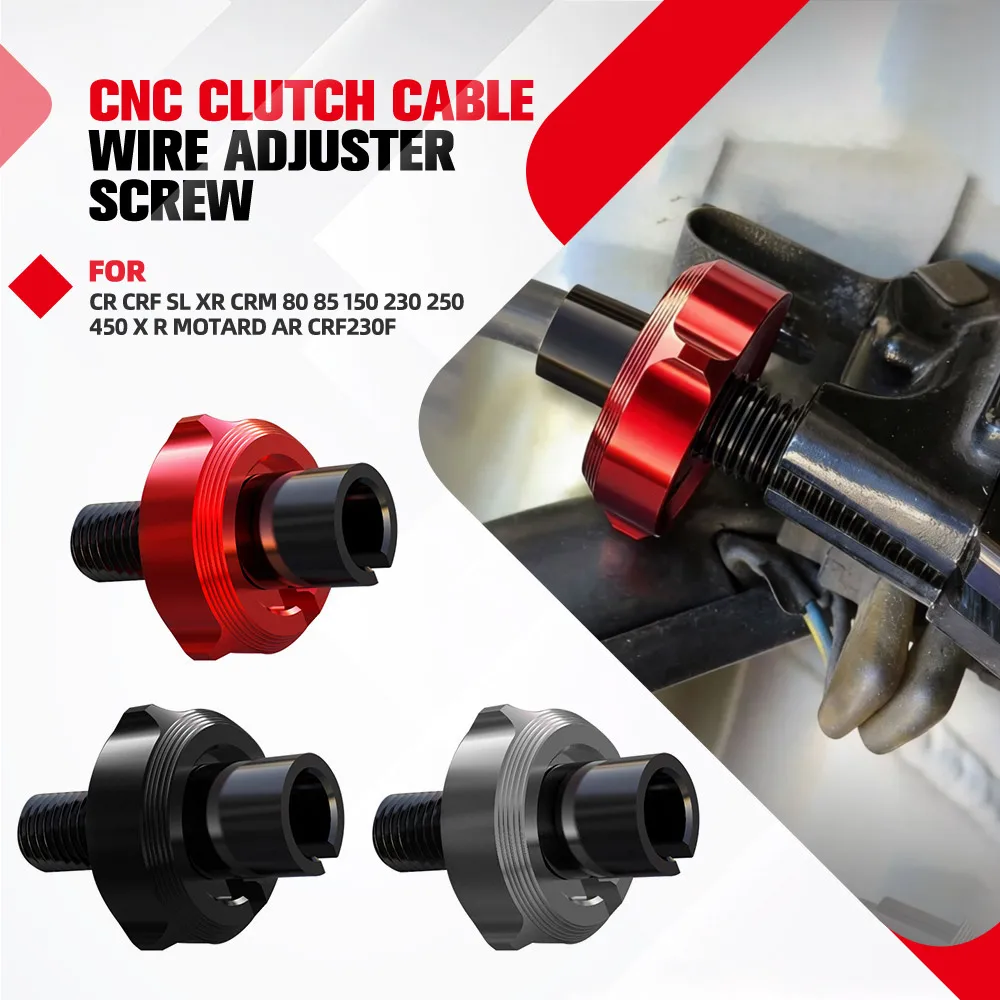 M8 M10 Motorcycle Clutch Cable Wire Adjuster For Honda CR CRF SL XR CRM 80 85 150 230 250 450 X R MOTARD AR CRF230F Accessories