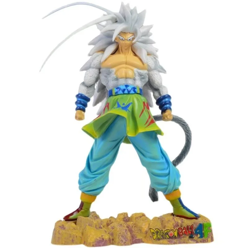 24 سنتيمتر لعبة دراغون بول Z سون جوكو الشكل DBZ سوبر سايان 5 أنيمي Ssj5 تمثال بولي كلوريد الفينيل تمثال تحصيل نموذج لسطح المكتب دمية هدية لعبة