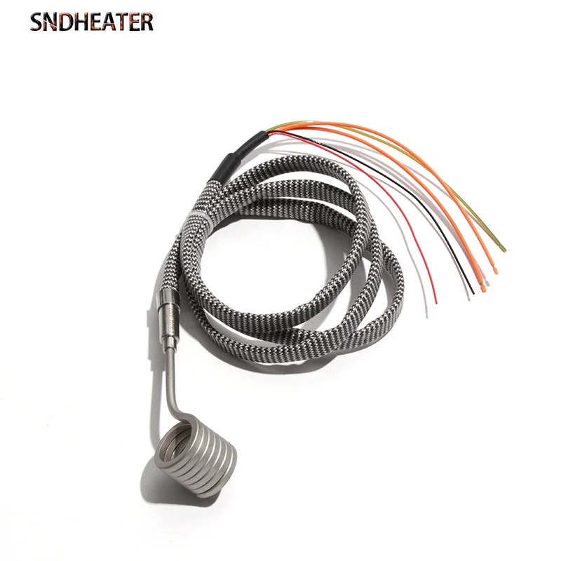 SNDHEATER ID25*25mm 25*30mm 25*40mm Spiral Coil Nozzle Band Heaters 220V 400-800W Electric Hot Runner Heater With K Thermocouple