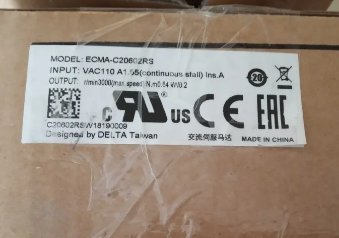 

ECMA-C20602RS New Original Genuine Delta Servo Motor Fidelity