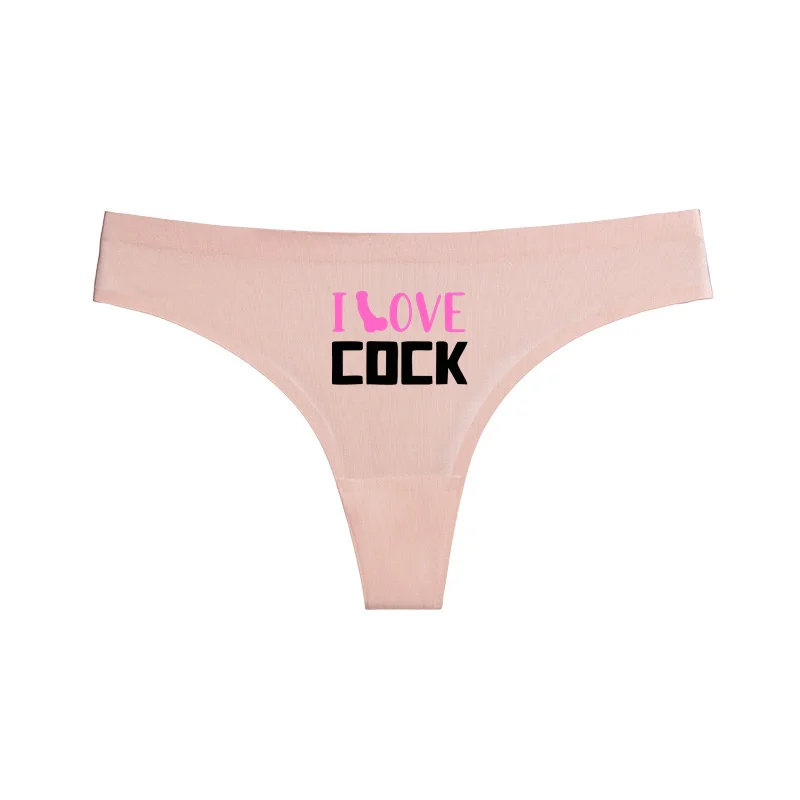 Sexy plus Größe G-String Tanga feminino Dessous I Love Cock Unterwäsche für Frauen weibliche Versuchung Höschen weibliche Unterbekleidung