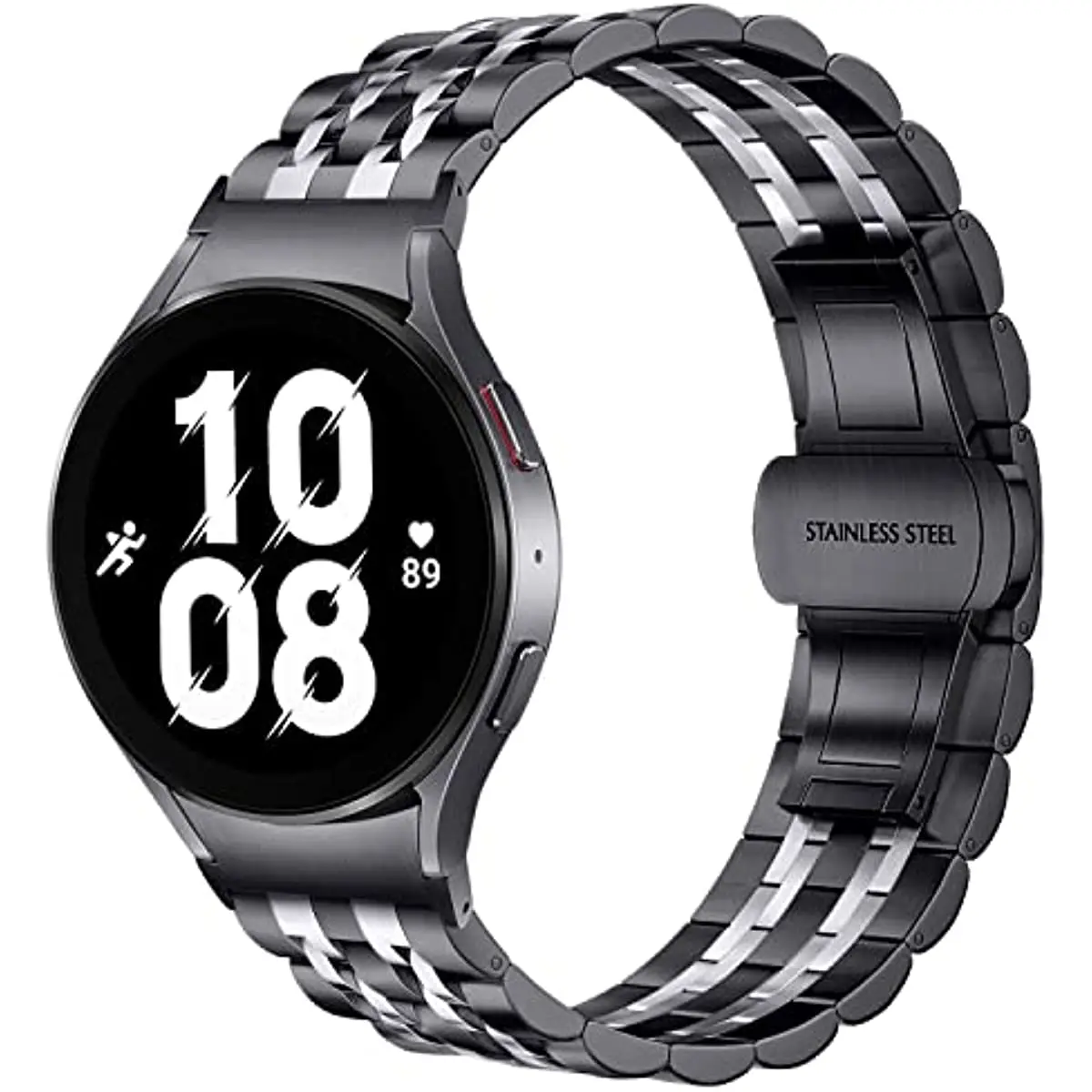 20mm Strap Metal Connector Compatible for Samsung Galaxy Watch 4 5 6 Pro Galaxy Watch4 6 Classic Band Stainless Steel connector