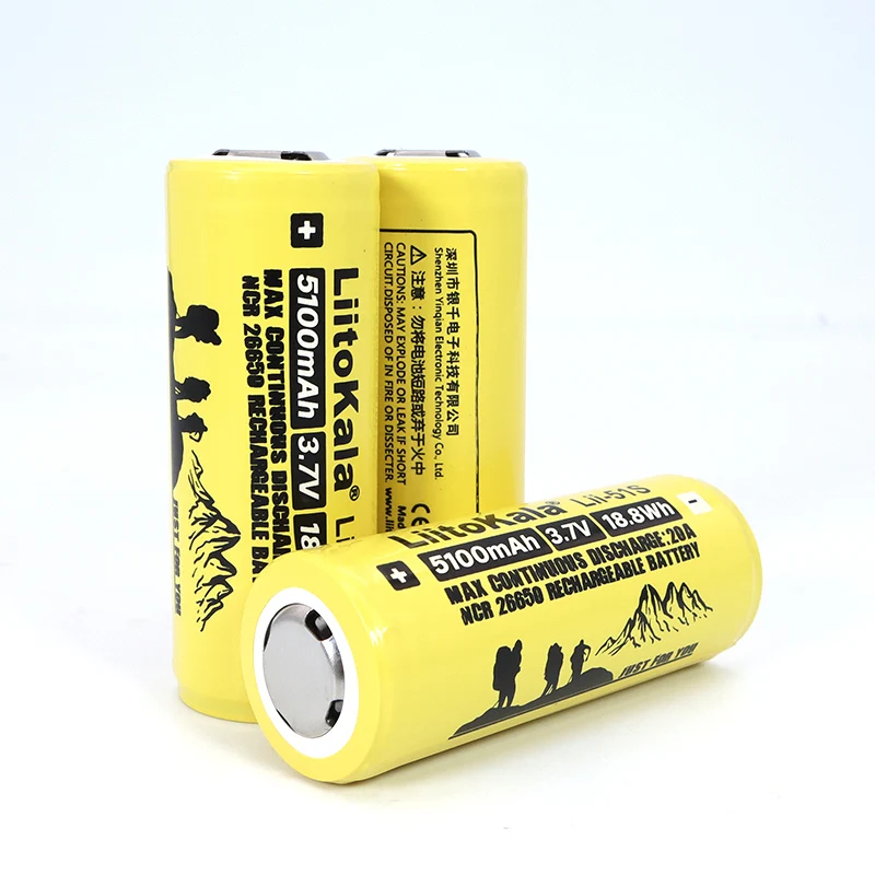 Liitokala Lii-51S  3.7V  26650  AA AAA 1.2V NiMH Rechargeable Lithium Battery