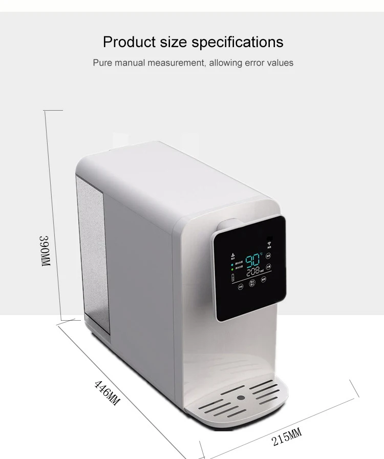 Smart desktop water purifier household kitchen RO reverse osmosis warm integrated direct drinking water dispenser