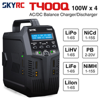 SKYRC T400Q Lipo Battery Balance Charger/Discharger Quattro AC/DC 1-6S Universal Charger RC Battery Charger RC Parts