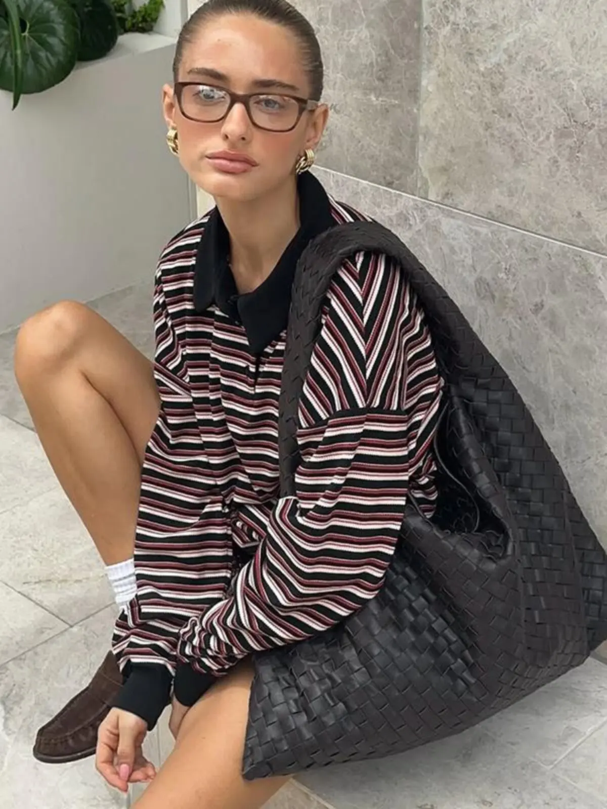 Women Stripes T-shirt Harajuku Korean Y2k Tees Top Vintage 90s Aesthetic Long Sleeve T-shirt 2000s Trashy Fashion Clothes 2026