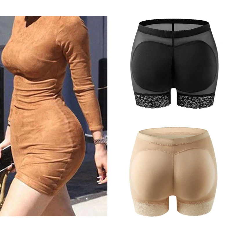 Women Butt Lifter Shapewear Shorts Seamless Hip Enhancer Buttocks Butt Pads Sponge Padded Push-up Panties Shaper Fake Ass Boxer