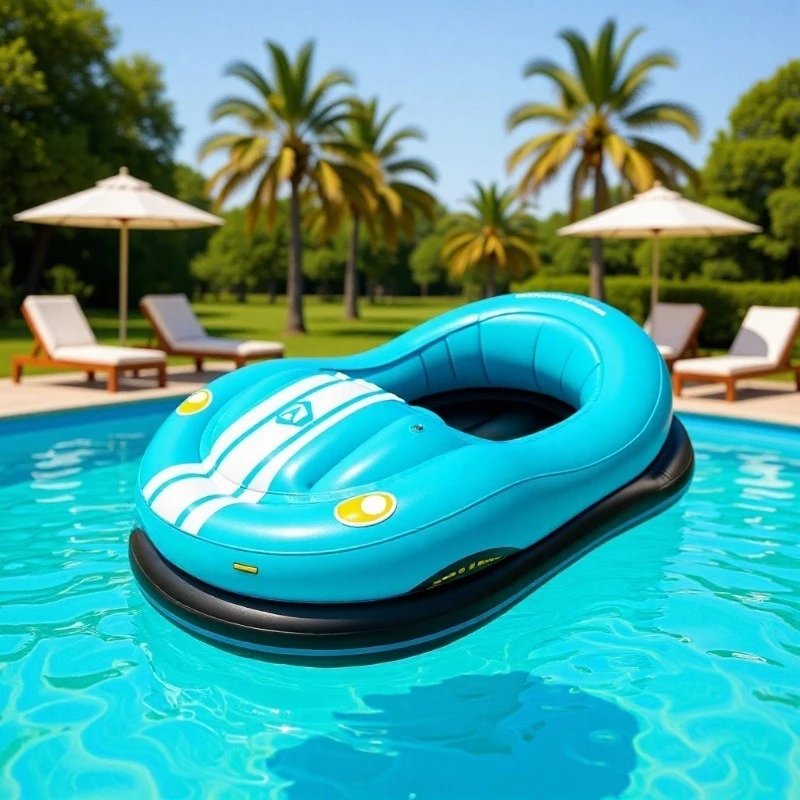 For Outdoor Inflatable Water Floating Raft Toy, Electric Bumper Car & Pool Beach Float With Propeller Accessory