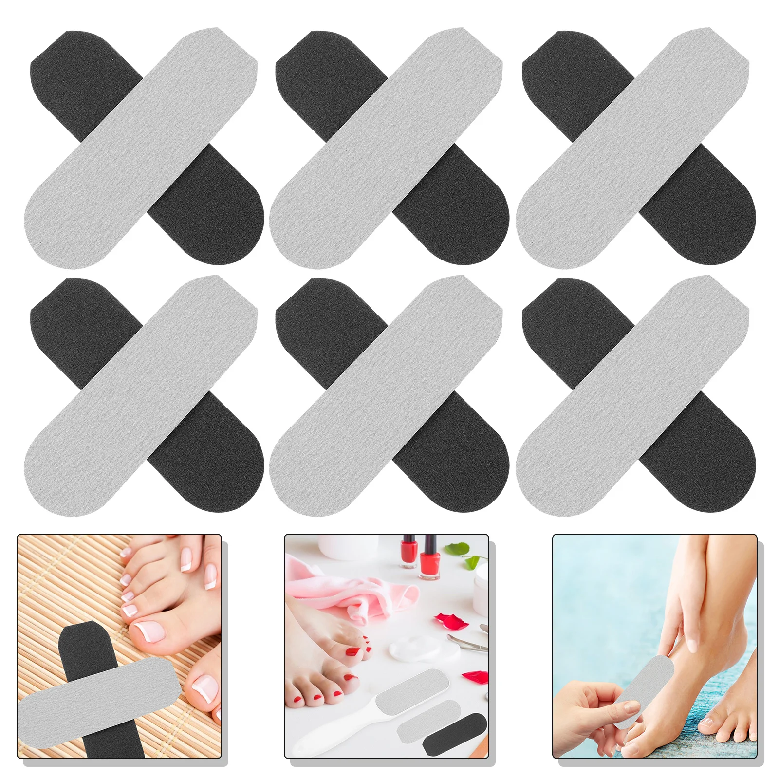 

20pcs Foot File Sand Papers Professional Refills For Dead Skin Removal Callus Remover Replacement Pads Foot Care Tool Home Use