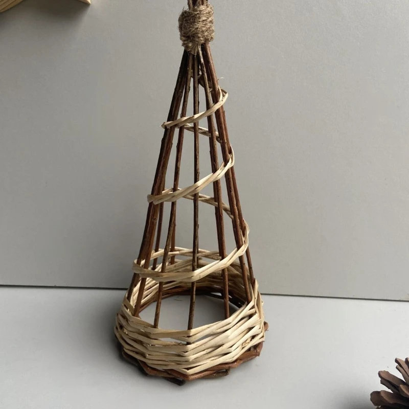 

Desktop ornament Mini flower stand Home decoration Soft decoration Willow rattan